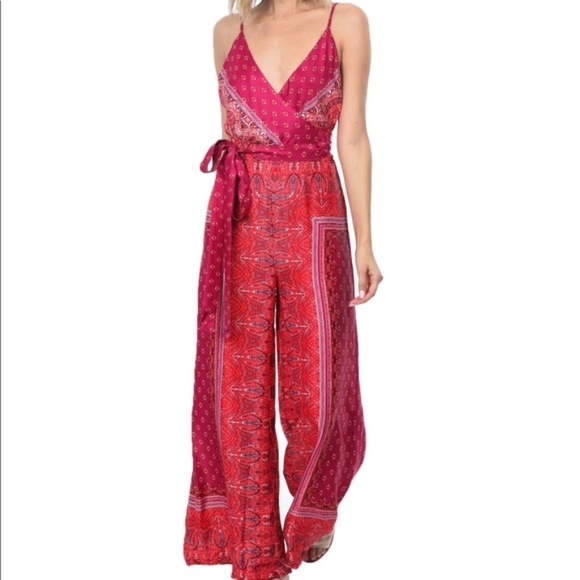 free people cabbage rose jumpsuit